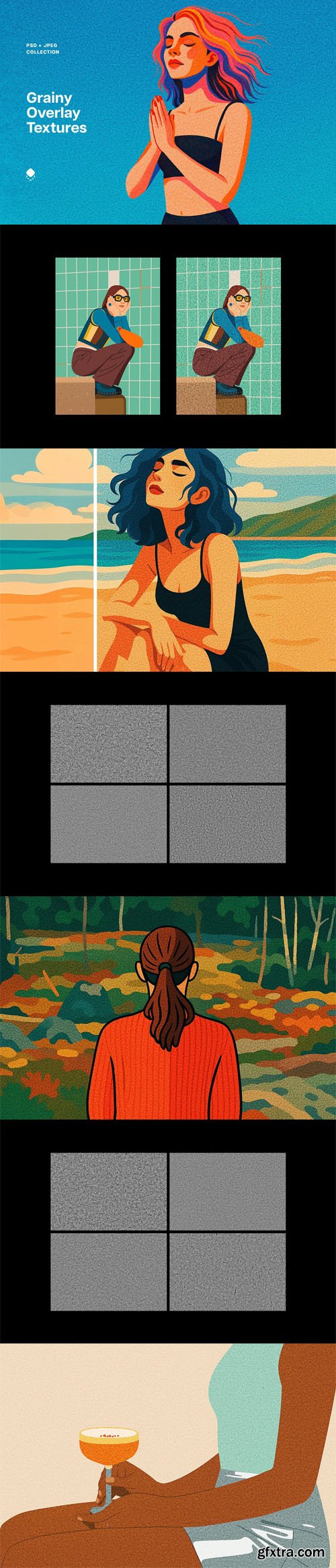 Grainy Paper Overlays for Photoshop