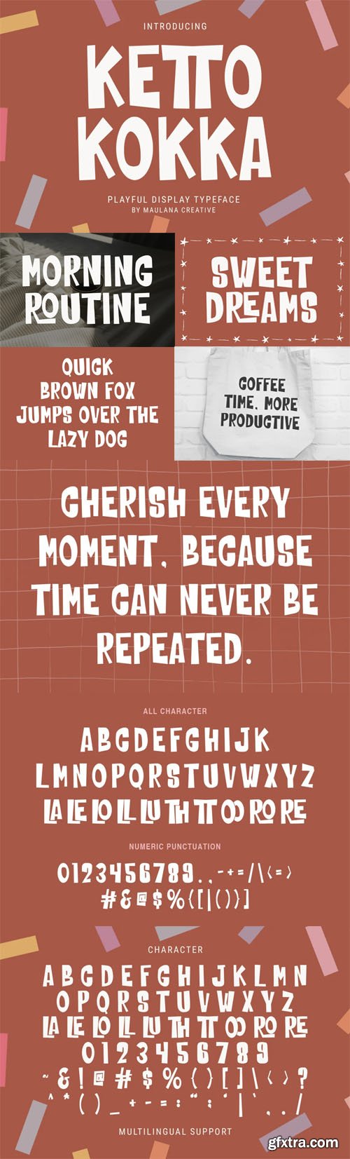 Ketto Kokka - Playful Display Typeface