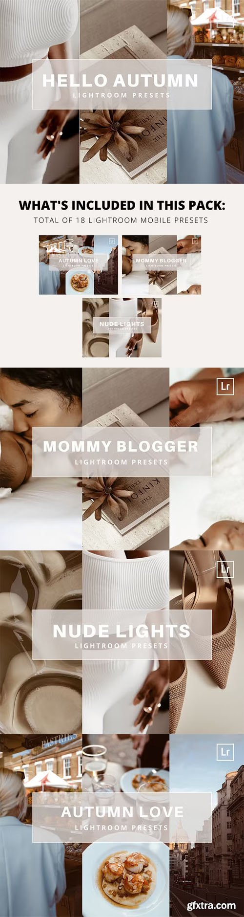 Hello Autumn - 18 Lightroom Mobile Presets Bundle