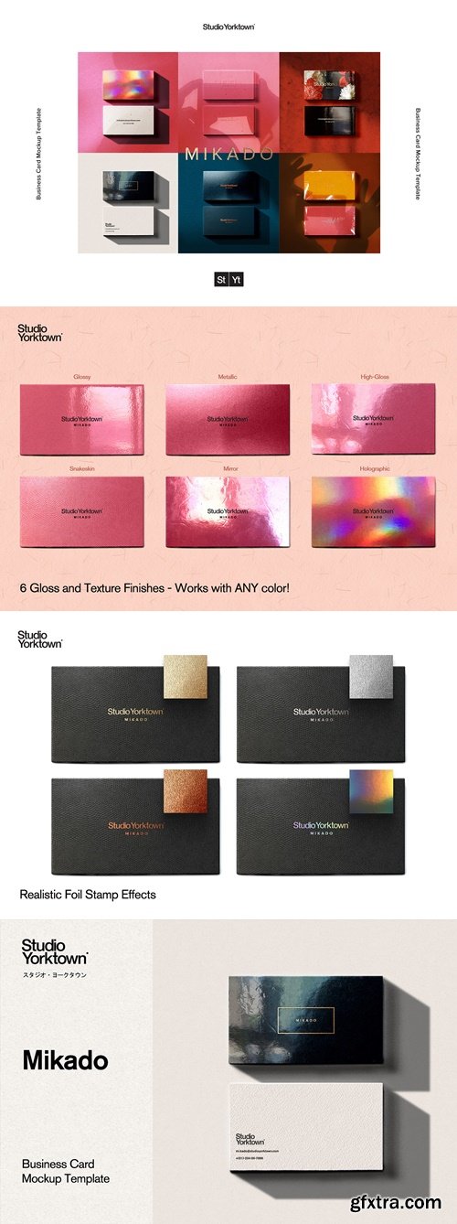 CreativeMarket - Mikado Business Card Mockup Template 3831942