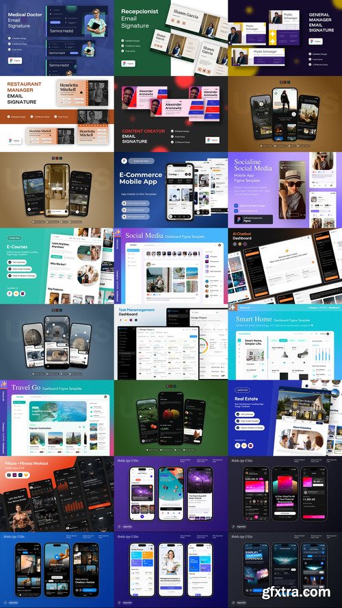 24 UX and UI Kits Templates Bundle 3
