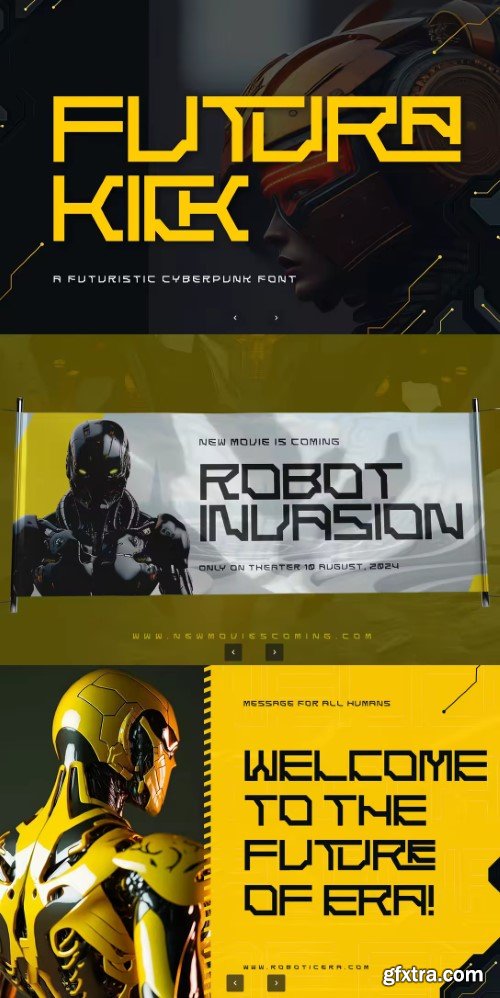 Cyberpunk Font - Futurakick