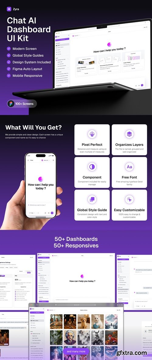 Zyra - Chat AI Dashboard UI Kit