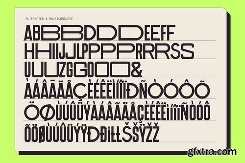 CreativeMarket - FOUN Modern Retro Condensed Font