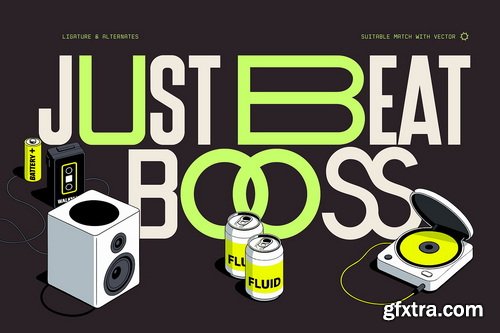 CreativeMarket - FOUN Modern Retro Condensed Font