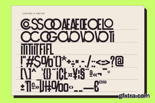 CreativeMarket - FOUN Modern Retro Condensed Font