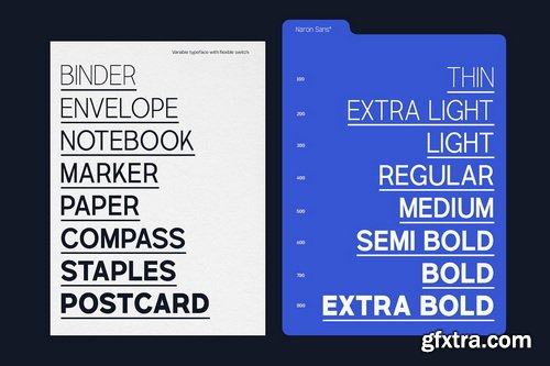 CreativeMarket - TRT Naron Semi-Grotesque Sans - 8 Fonts