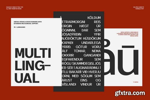 CreativeMarket - TRT Ontika Variable Sans Serif - 7 Fonts