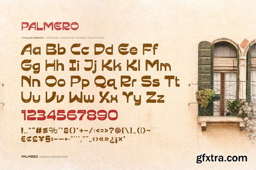 CreativeMarket - Palmero Vintage Italian Font - 2 Weights