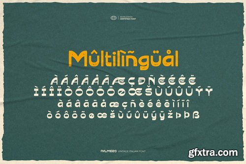 CreativeMarket - Palmero Vintage Italian Font - 2 Weights