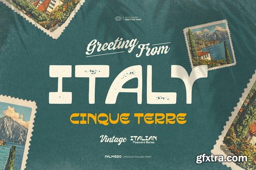 CreativeMarket - Palmero Vintage Italian Font - 2 Weights