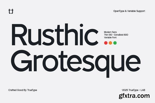 CreativeMarket - TT Rustic Grotesque Sans - 8 Fonts