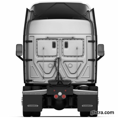Renderhub - Freightliner Cascadia Xt Mid-roof 3d Model