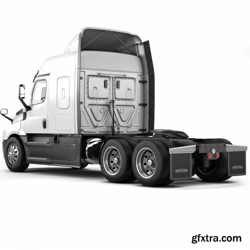 Renderhub - Freightliner Cascadia Xt Mid-roof 3d Model