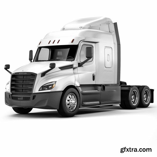Renderhub - Freightliner Cascadia Xt Mid-roof 3d Model