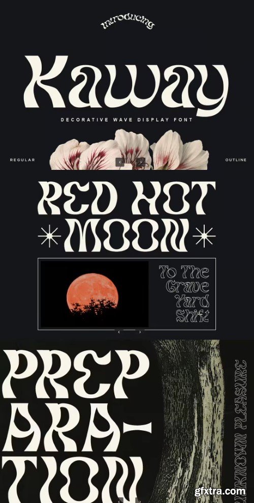 Creativemarket - Kaway - Decorative Wave Font