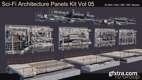 Artstation - Sci-Fi Architecture Panels Kit Vol 05