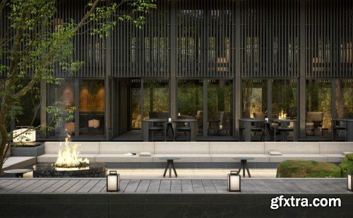 3ds Max Exterior Scene 04