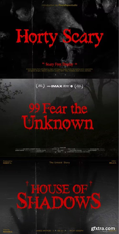 Horty Scary Handwritten Font