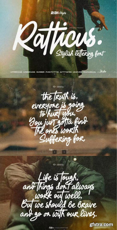 Ratticus - Stylish Lettering Font