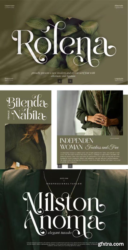 Creativemarket - Rolena || Modern Serif Font