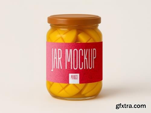 Mango Jar Mockup Realistic Packaging Template 1702683985