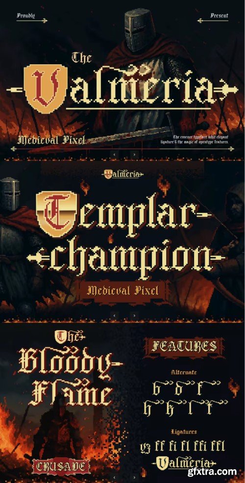 Creativemarket - Valmeria - Medival Pixel