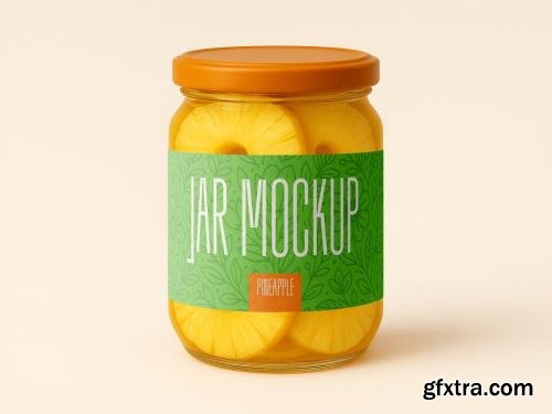 Pineapple Jar Mockup Realistic Packaging Design Template 1702683272