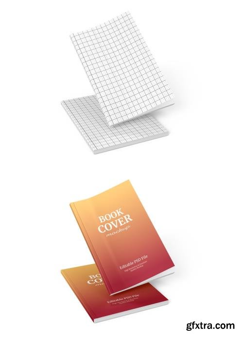 Floating Softcover Book Mockup Template 1694462368