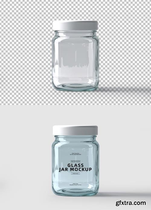 Transparent Clear Glass Jar Mockup 1688962654