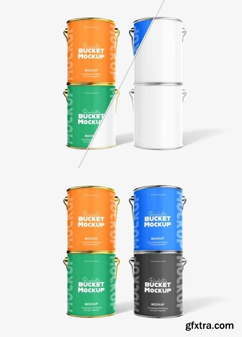 Realistic Paint Bucket Mockup Template 1688960676