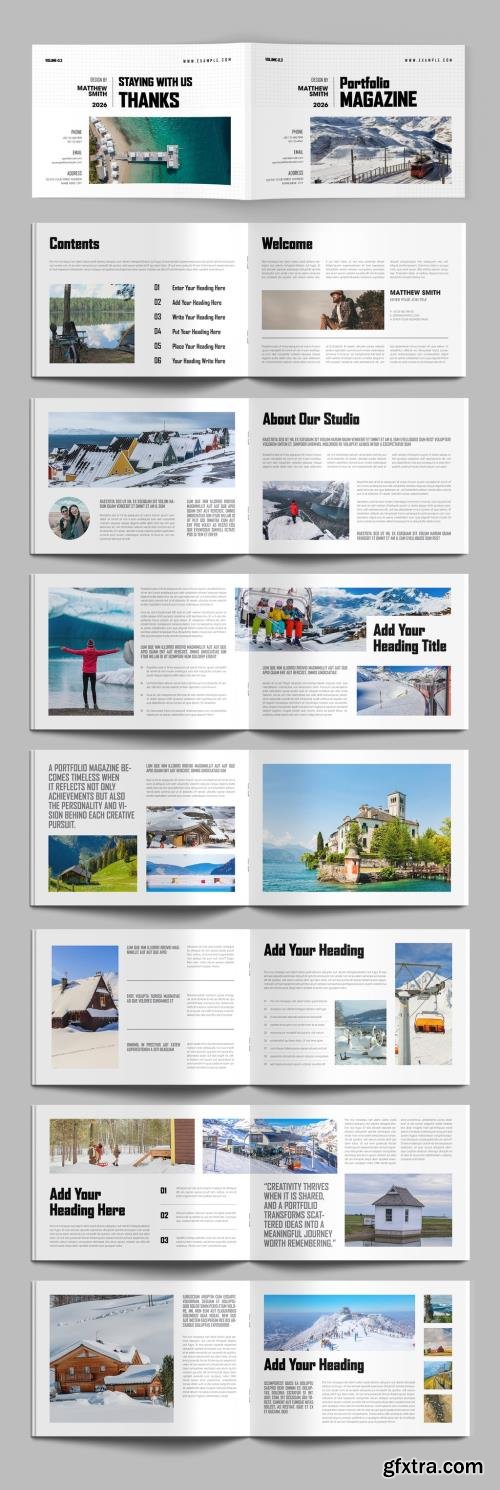 Modern Portfolio Magazine Template for Creatives Solution 1756801862