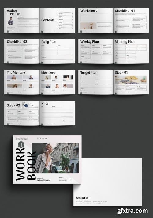 Workbook Template Design Layout Landscape 1755776543
