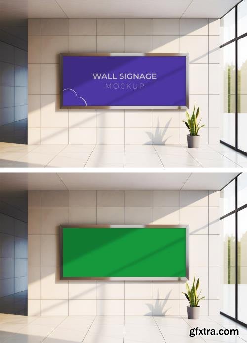 Horizontal Corporate Wall Sign Mockup 1677070395