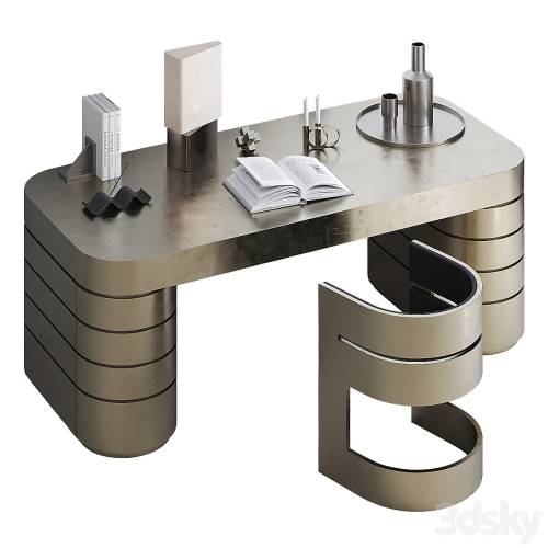 '3dsky Pro - GAE Chair and FRANK Table by JORIS POGGIOLI'