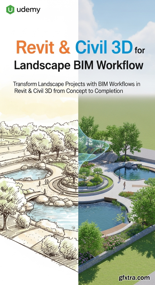 Udemy - Revit & Civil 3D for Landscape BIM Workflow