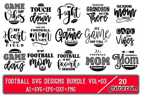 Creativefabrica - Football SVG Designs Bundle Vol=03