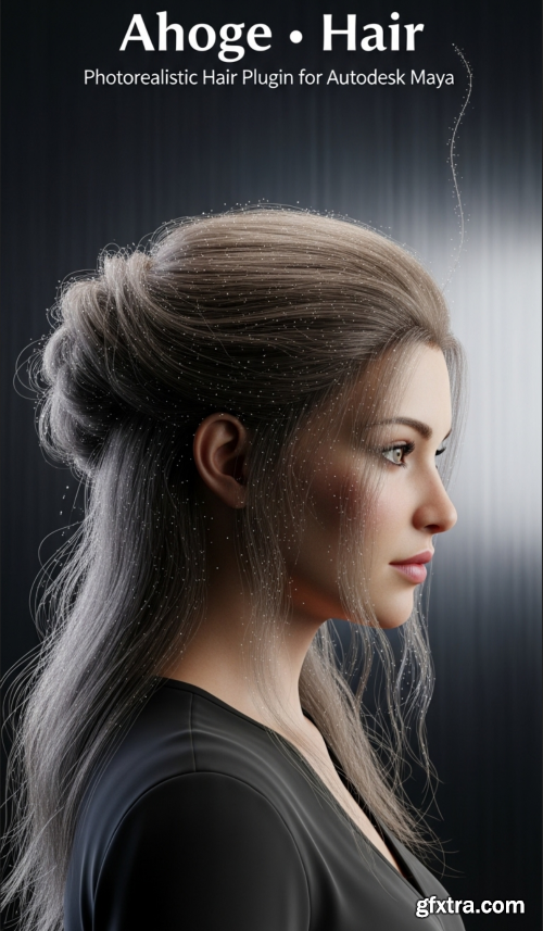 Artstation - Ahoge 0.9.2 - Hair plugin for Maya