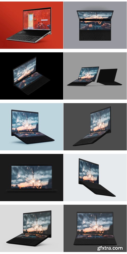 LS Graphics - Asus ZenBook Pro Duo Mockups