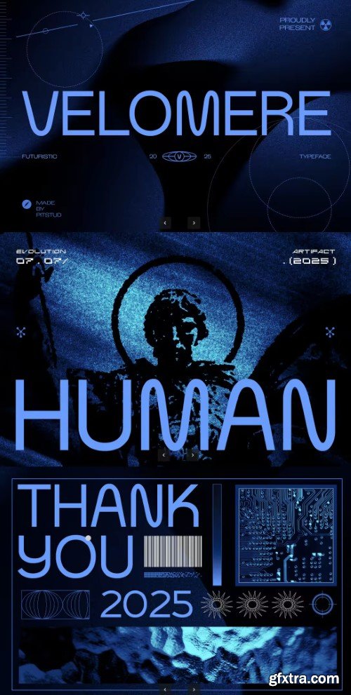 Velomere - Futuristic Decorative Sans Serif