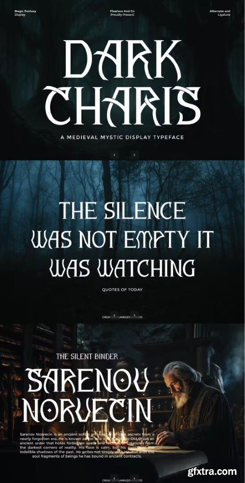 Display Dark Charis Font