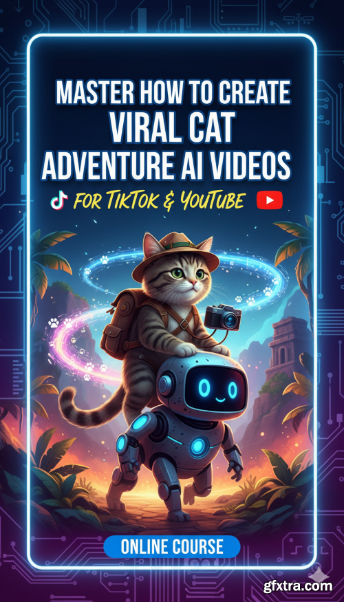 Skillshare - Master How to Create Viral Cat Adventure AI Videos for TikTok & YouTube