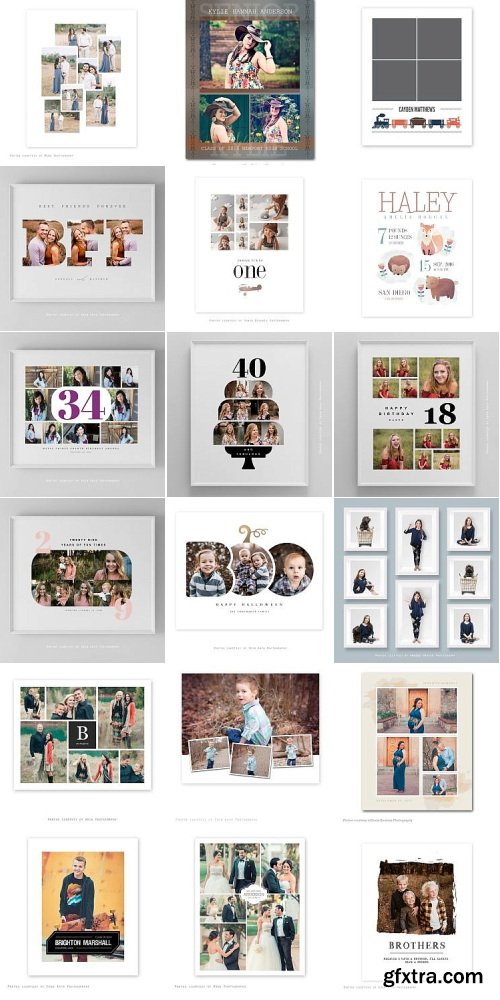 Squijoo - Collages & Boards - 16 x 20 303xPSDs