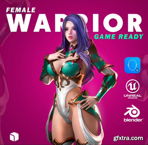 Artstation - Azura - Female Knight Warrior - Game Ready