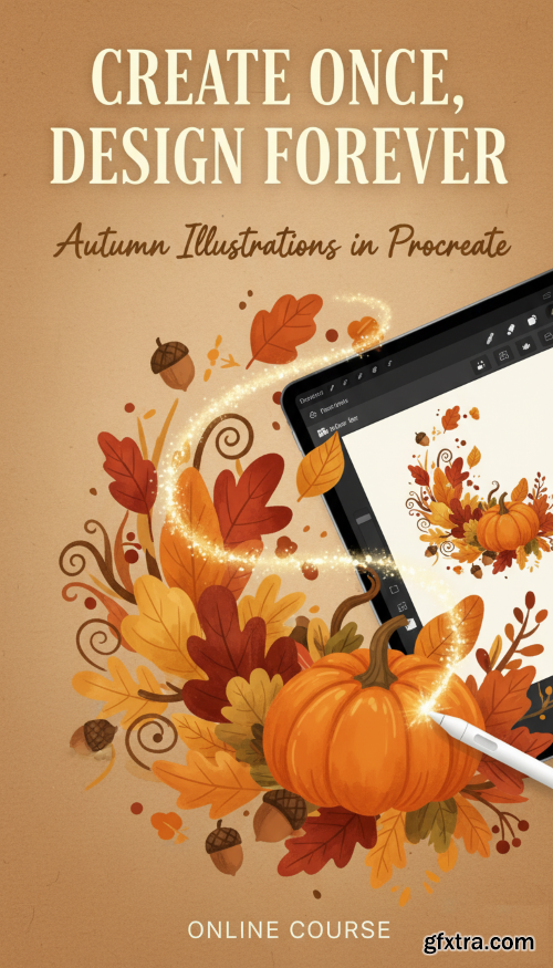 Skillshare - Create Once, Design Forever: Autumn Illustrations in Procreate