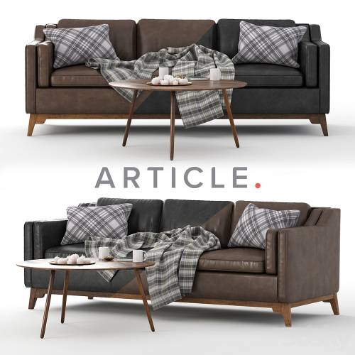 '3dsky Pro - Worthington Sofa & Coffe Table Amoeba'