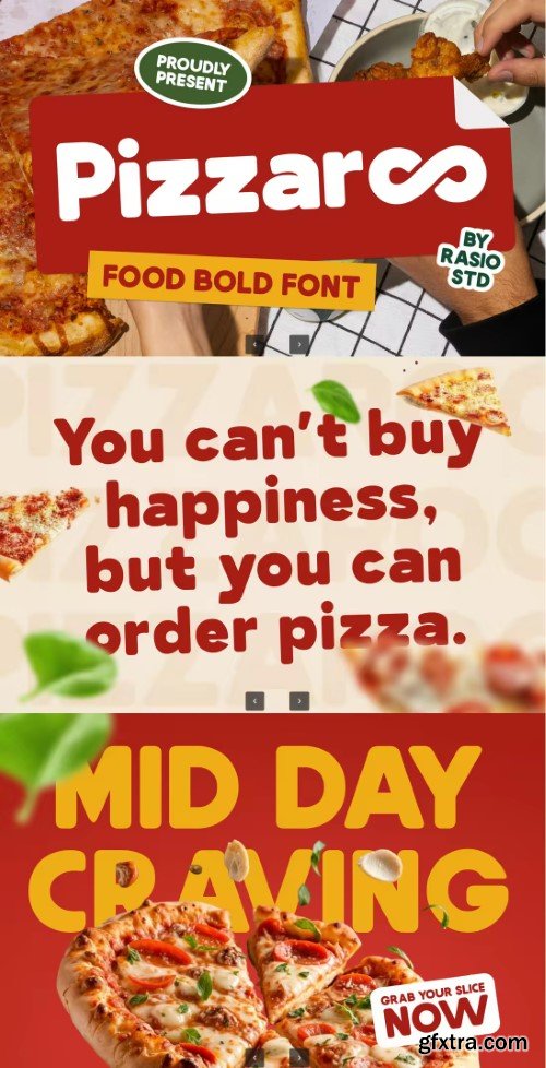 Pizzaroo Food Bold Font