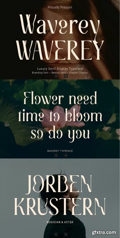 Waverey – Luxury Serif Display Typeface