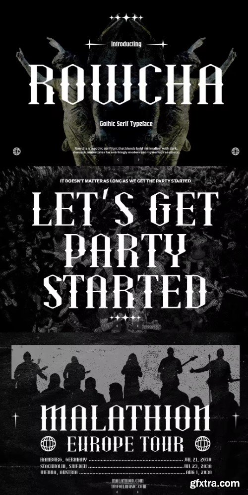 Rowcha - Rock Gothic Serif