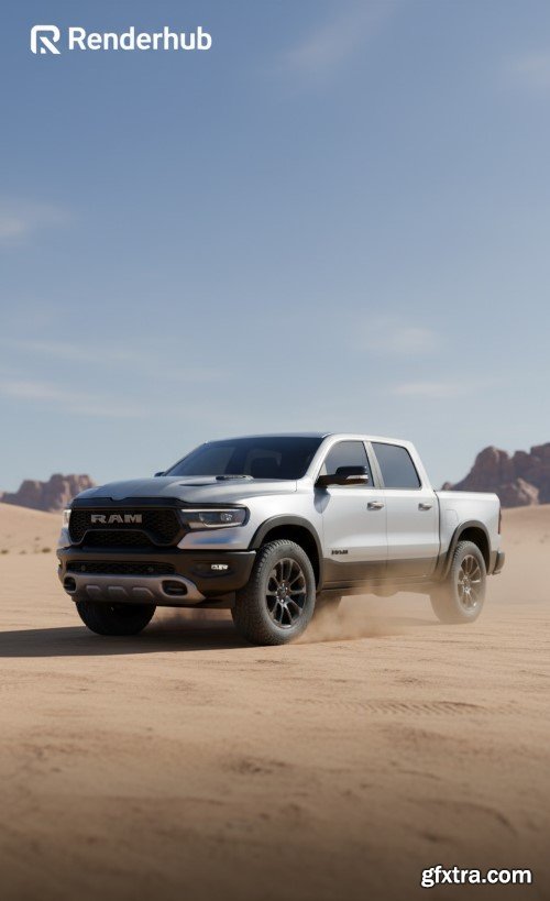 RAM Rampage Rebel 2024 3d Model